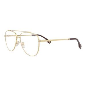 Fendi Mens Aviator Gold Gold Transparent Fashion Designer Eyewear